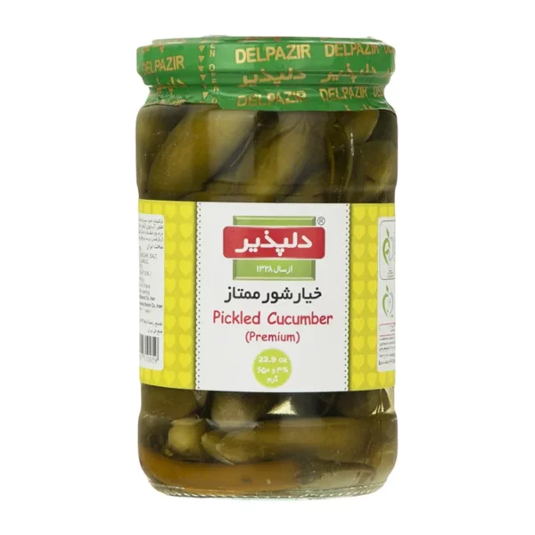 دلپذیر-خیارشور (ممتاز)-650 گرمی