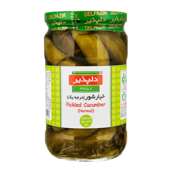 دلپذیر-خیارشور (درجه یک)-650 گرمی