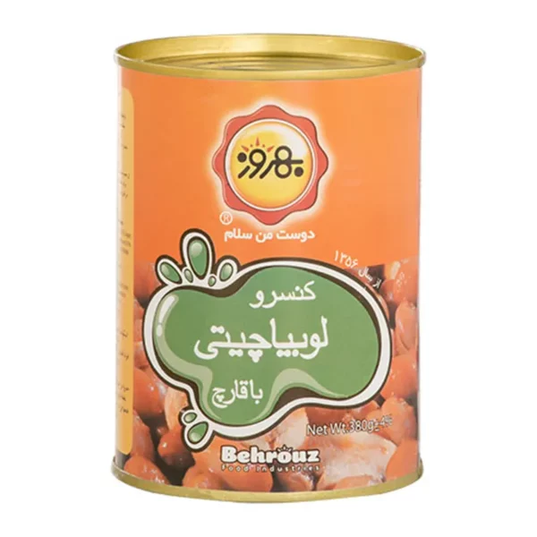 بهروز-کنسرو لوبیا چیتی (قارچ)-380 گرمی