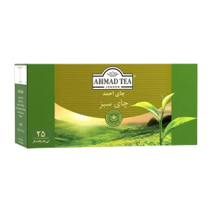 احمد-چای سبز کیسه ای (ساده) (لفاف)-25 عددی