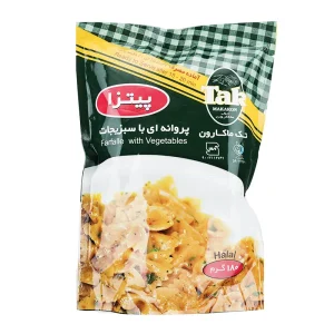 تک ماکارون-پاستا (پیتزا) (پروانه با سبزی)-180 گرمی