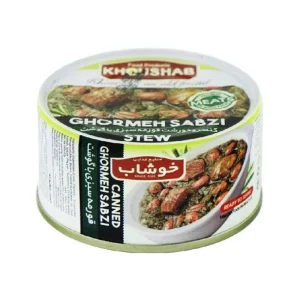 خوشاب-کنسرو خورش (قورمه سبزی)-180 گرمی