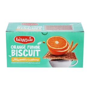 شیر رضا-بیسکویت (جعبه ای) (پرتقال)-1100 گرمی