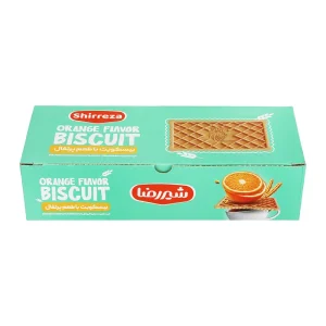 شیر رضا-بیسکویت (جعبه ای) (پرتقال)-600 گرمی