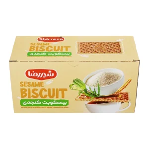 شیر رضا-بیسکویت (جعبه ای) (کنجدی)-1100 گرمی