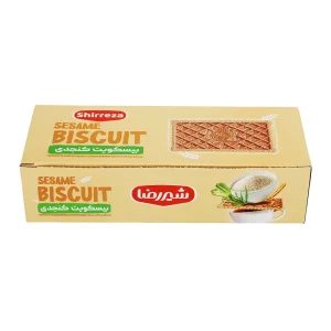 شیر رضا-بیسکویت (جعبه ای) (کنجدی)-600 گرمی