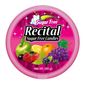 مینو-آبنبات (میوه ای) (بدون قند) (رسیتال)-40 گرمی