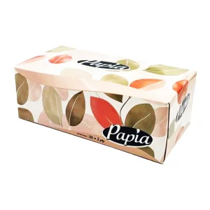 پاپیا-دستمال کاغذی (جعبه ای)(150 برگ دولا)-300 برگ