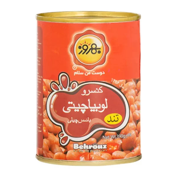 بهروز-کنسرو لوبیا چیتی (چیلی)-390 گرمی