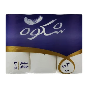 شکوه-دستمال کاغذی (حوله ای)-3 عددی