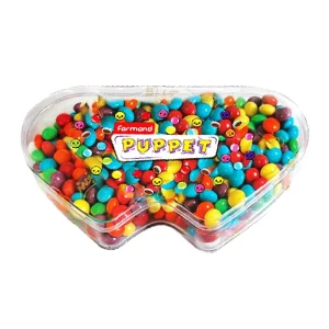 فرمند-دراژه کاکائویی (پاپت) (قلب) (رنگی)-160 گرمی