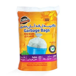 پترو کلین-کیسه زباله (آسان مصرف) (متوسط)-24 عددی